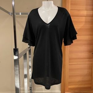 Cover Me black v neck cover up